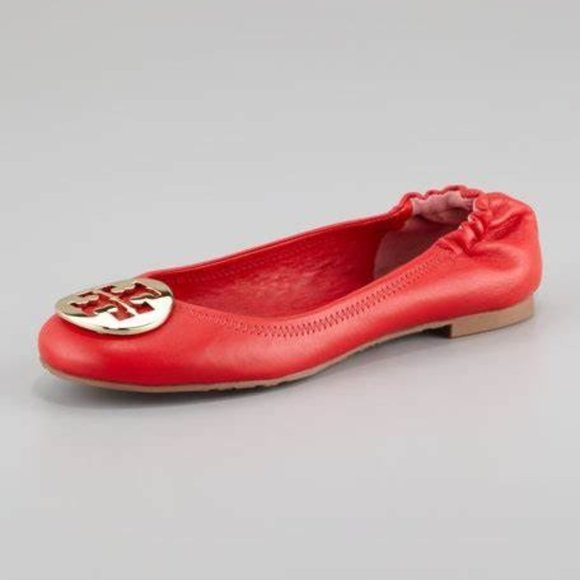 Tory Burch Shoes - NWOT Tory Burch Lobster Red/Gold Reva - size 5.5